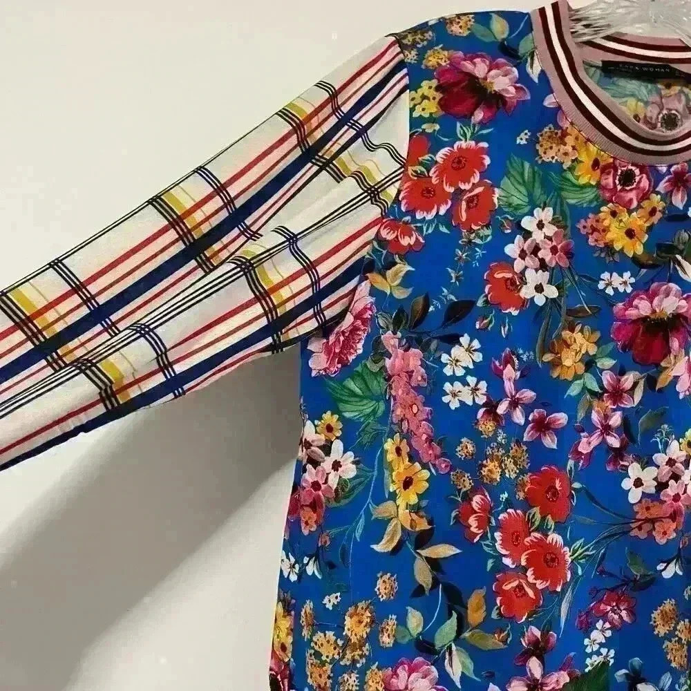 Zara Woman Long Sleeve Floral Blouse Size XS - Picture 5 of 8